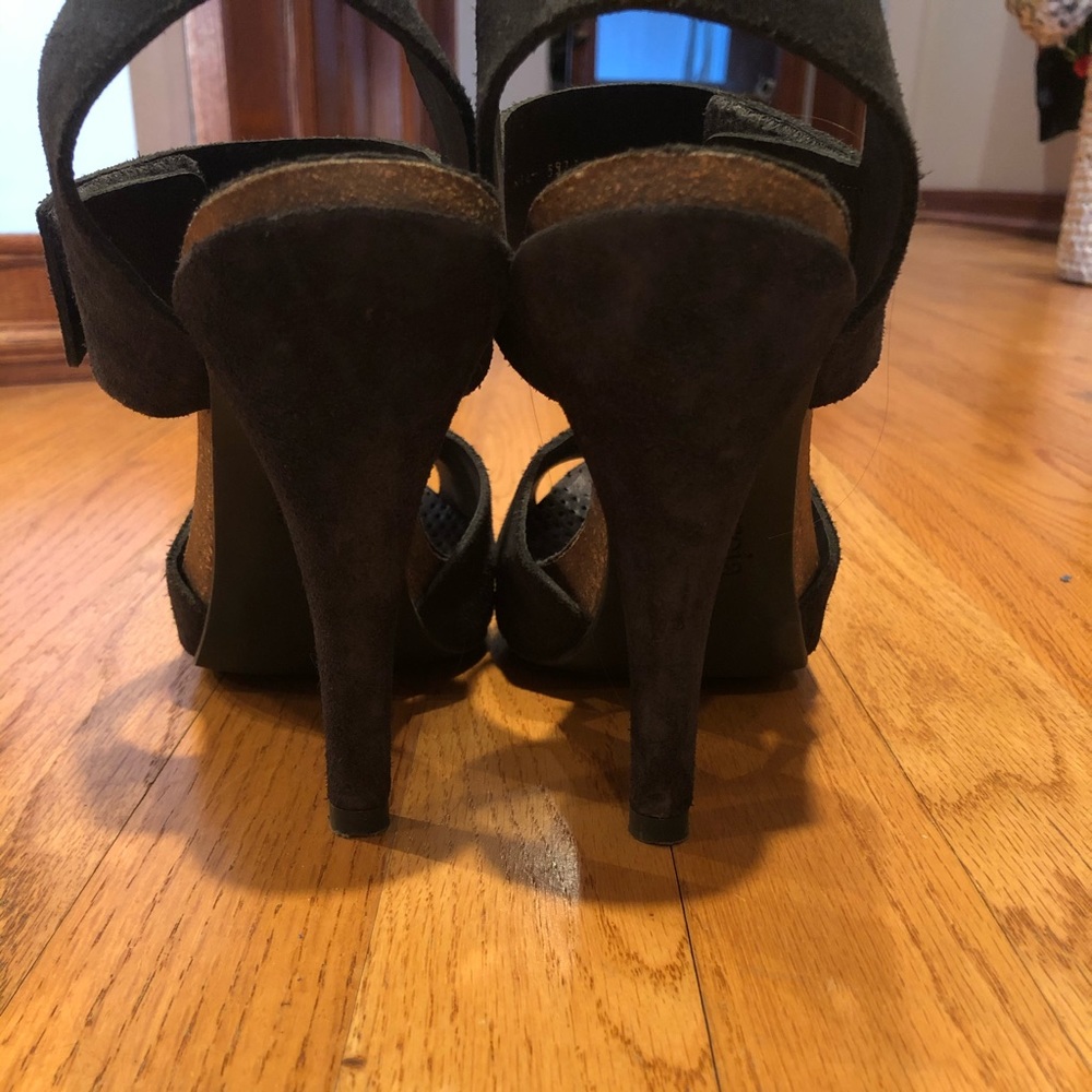 Pedro Garcia blue suede heels
